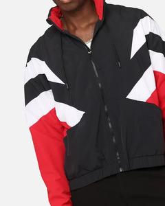 Veste coupe-vent vintage pour homme, surdimensionnée, à blocs de couleur, patchwork, vêtements de sport légers, veste coupe-vent en nylon - Product Image 6