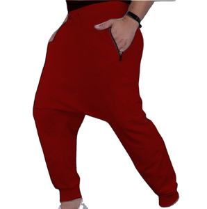 Pantalones Deportivos de Hombre con Entrepierna Caída, 100% Algodón, Holgados, Transpirables, Casuales, Lisos, para Ropa Deportiva y Urbana, Novedad 2025 - Product Image 5