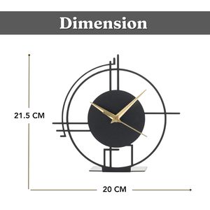 Horloge murale moderne en métal décorative noire et or, anniversaire, contemporaine, minimaliste, sonnerie horaire - Product Image 2
