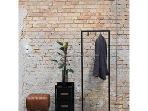 Modern Leather Pouf Stool Ottoman Footrest Handmade Leather Cushion Stool Designer Upholstered Foot Stool Metal <b>Legs</b> Home Bar - Product Image 4