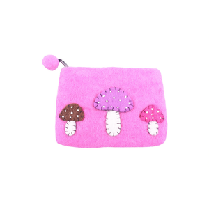 Porte-monnaie en feutre en forme de champignon - Product Image 2