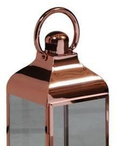 Lanterne en métal moderne pour l'extérieur, finition plaquée bronze brillant, décoration de la maison, lanterne à bougie de style moderne, faite à la main, personnalisée - Product Image 2