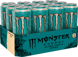 Boisson Énergisante Monster Fiesta Ultra Mango 500ml en Canettes – Boisson Énergétique Premium Importée Saveur Mangue Tropicale Rafraîchissante Ultra - Product Image 5