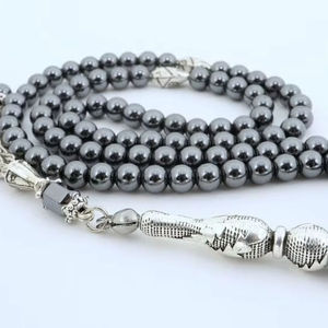 Nouveau Tasbih Religieux Écologique en Résine, 33 Perles Turquoise, Chapelet de Prière Musulman en Pierre, Fait Main, Art Créatif, Zone Maison - Product Image 3