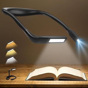 Lámpara de Lectura Recargable de 2000 mAh para el Cuello, Luz Amplia para Libros, Amigable con los Ojos, Ideal para Amantes de la Lectura, Regalo Perfecto para Cumpleaños o Navidad - Product Image 1