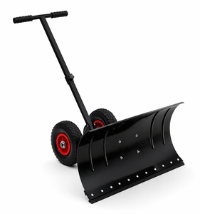 Pousse-neige robuste réglable avec roues, lame en acier de 30 pouces, pelle à neige pour allée et trottoir ODGWTO023 - Product Image 1