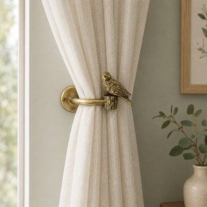 Sujetador de Cortina Decorativo de Latón Vintage con Forma de Pájaro, Hecho a Mano, para Ventanas, Hogar y Hoteles de Lujo - Product Image 3