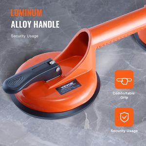 2 Pack 4.7 \ "ventosa in vetro 330 Lbs capacità di carico resistente strumento di sollevamento industriale per vetro piastrelle di granito ventosa manuale - Product Image 6
