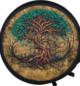 Sublimation Shaman Drum Bag | Cordura Fabric, Adjustable Strap | Handcrafted Drum Bags 8" to 24" - Product Image 1