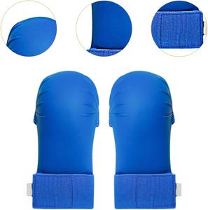 Guantes de Karate y Taekwondo Aprobados por la WKF, Guantes de Sparring con Logotipo Personalizado, Unisex, Alta Calidad, Ligeros, Transpirables, Ecológicos, de PU - Product Image 3