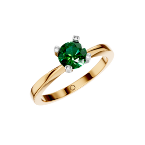 ชุดฝาหินอัญมณีสีเขียวมรกตคุณภาพสูงสำหรับงานแต่งงานแบบคลาสสิกเครื่องประดับงานหมั้น14K 18K สีเหลืองกุหลาบสีขาวทองสำหรับ - Product Image 6