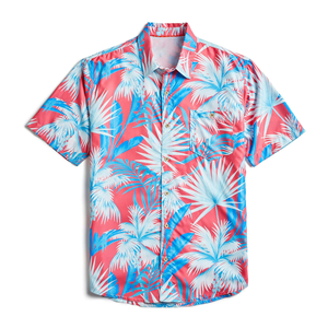 Polo décontracté pour homme à manches courtes, col montant, imprimé ethnique, respirant, tricoté, 100 % polyester, idéal printemps-été - Product Image 3