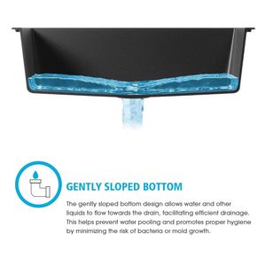 Lavello da bar sottopiano in quarzo da 35,0 cm x 45,0 cm con cestello filtro per cucina - Product Image 6