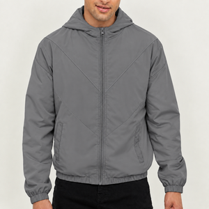 Chaqueta Softshell Azul con Capucha para Hombre, con Logotipo Personalizado, Cierre Frontal con Cremallera, Resistente al Agua, Cortavientos, Corte Regular, Ropa Deportiva para Exteriores - Product Image 6