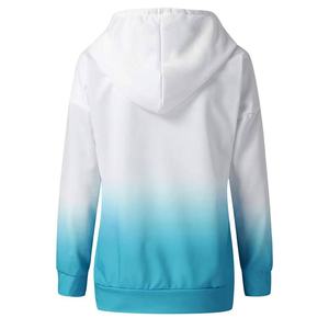 100% Polyester polaire Sublimation sweat à capuche femmes thermique automne hiver porter des sweats à capuche à manches longues pull - Product Image 4