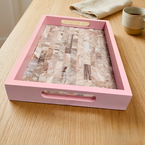 Luxury Marble Serving Tray with Handles Decorative Rectangular Marble Tray for Coffee <b>Table</b> Kitchen Counter Dining Room and Home - Product Image 4