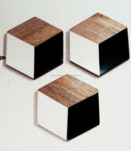 Prix d'usine Réutilisable Vintage Cuisine Table Coaster Bois Résine Haute Norme Tapis Pad Titulaire au Meilleur Prix - Product Image 1