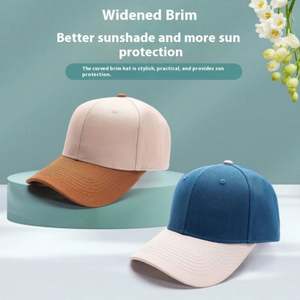 Gorra de Béisbol de Algodón para Hombre, con Visera Rígida, Logotipo Bordado, Dos Tonos de Color, para Exteriores, Béisbol y Golf - Product Image 4