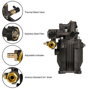 Idropulitrice Orizzontale Professionale 3000 PSI con Pompa a Piastra Oscillante in Alluminio da 3/4'' per Autolavaggi a Benzina - Product Image 6
