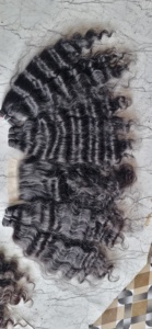 ผมต่อแบบหยิกเรมี่บริสุทธิ์จากอินเดียผมต่อแบบเส้นผมบริสุทธิ์บริสุทธิ์บริสุทธิ์ผมหยิกแบบเส้นเดียว100ก. จากอินเดีย - Product Image 5