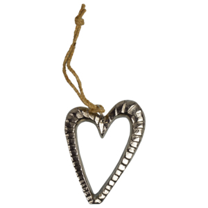Colored Design Hanging Hearts Painted Finishing Design With Metal Home Decor Christmas Tree Decor for Hanging Design - Product Image 2