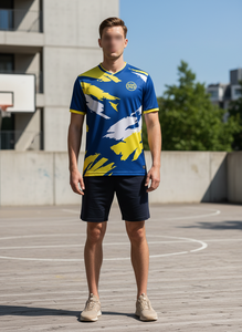 Maillot de football pour hommes, respirant, léger, séchage rapide, personnalisable, style rétro - Product Image 4