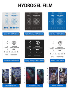 Protecteur d'écran TPU mat à couverture complète pour téléphone portable Film de protection avant mat <span class=keywords><strong>Hydrogel</strong></span> 120*180mm - Product Image 5