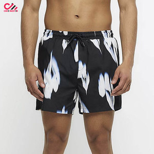 Pantalones Cortos Deportivos de Color Sólido para Hombre Care Master, de Secado Rápido, Cintura Elástica, Tejido de Poliéster, Diseño de Cintura Media - Product Image 2