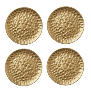 Wholesale Custom Logo Brushed <b>Gold</b> Metal Drink <b>Coasters</b> Modern Insulated Stainless Steel Coffee Tea Cup Mat For Bar Decor - Product Image 6