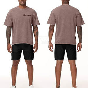 Camiseta de Lavado Ácido para Hombre, Diseño Desgastado Moderno, Tela Suave, Estilo Casual Urbano - Product Image 4