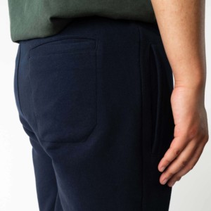 Shorts Bermuda en Tissu Oxford Bleu Marine pour Hommes, Taille Mi-Haute, Fermeture à Cordon, Respirant et Séchage Rapide, Poches, Style Urbain pour Garçons - Product Image 3
