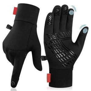 <b>Touchscreen</b> Compatible Full Finger Outdoor Sports <b>Gloves</b> Unisex Breathable Textile Weaving With Buckle Closure - Product Image 1