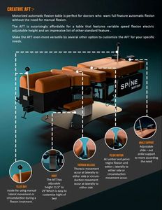 Table de thérapie de décompression de haute qualité, réglable en hauteur électriquement, pour chiropratique et traitement de la colonne vertébrale, par Creative Engineering - Product Image 2