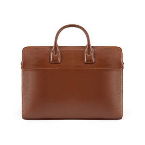 Handmade Vintage Brown Leather Office Laptop Bag for Men with Zipper Closure and Premium Finish Custom Size Available - Product Image 6