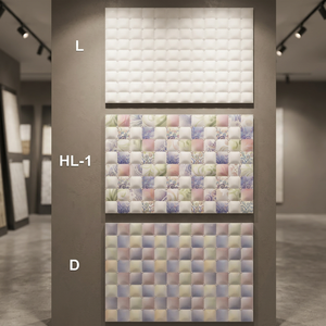 Carreaux muraux en céramique émaillée brillante, design numérique 3D Metro, couleur marron, pour salle de bain commerciale, 200x300mm, meilleur prix - Product Image 2
