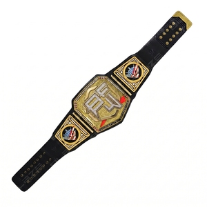 Cinturón de Lucha Libre de Cuero Genuino de Vaca con Hebilla de Aleación, Hecho a Mano, de Lujo, Impermeable y Duradero, de Pakistán - Product Image 3