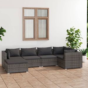 Ensemble de salon de jardin anthracite et gris - Product Image 1