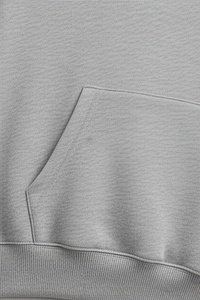 เสื้อฮู้ดผู้ชายสีเทาเฮเธอร์ ผ้าฝ้ายฟลีซ สไตล์ลำลอง สตรีทแวร์ สำหรับฤดูหนาว รับผลิตแบบ OEM - Product Image 4