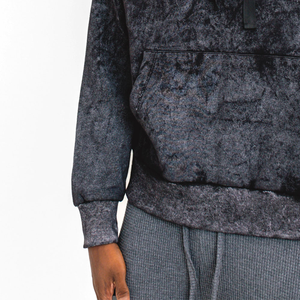 Sudadera con Capucha para Hombre, Lavado Ácido, 100% Algodón, Forro Polar Sólido, Impermeable, Transpirable, con Logotipo Personalizado OEM, Cómoda, Estilo Urbano, la Mejor - Product Image 2