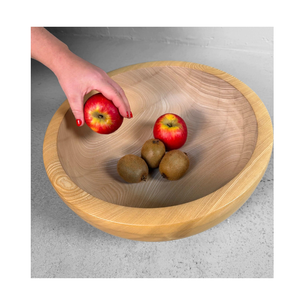 Kit de tazón para ensalada de frutas de madera de acacia ecológica para fiestas de tacos o barra de ensaladas en venta - Product Image 2