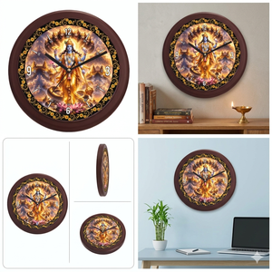 Modern Silent Quartz Personalized Printing Technique Lord Vishnu Wall Clock Spiritual Home Decor for <b>Easter</b> and Valentine's Day - Product Image 3