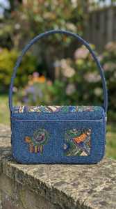 กระเป๋าถือแบบลำลองประดับลูกปัดแก้วสีสันตามสั่ง ได้รับการรับรองจาก MS Handicraft ผลิตด้วยมือในอินเดีย รุ่นอุตรากัฏปัฎฐ์ - Product Image 6