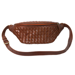 กระเป๋าคาดเอวหนังแท้ทอมือ ปรับแต่งได้ 100% พร้อมสายปรับระดับและซิปปิด ใช้งานได้หลากหลาย - Product Image 3