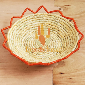 Panier de rangement en forme de diamant, multi-usages, fait main, en herbe de Moonj naturelle, panier ouvert, écologique, durable, taille mini - Product Image 1