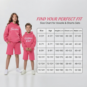Conjunto de Sudadera con Capucha y Pantalones Cortos para Niñas, Felpa de Algodón Premium Suave, Sudadera con Capucha y Pantalones Cortos a Juego, Ropa Deportiva Informal de Dos Piezas - Product Image 5