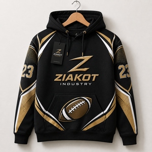 Custom Fleece Hoodie Wholesale Heavyweight Pullover Sweatshirt Custom Logo Hoodies ZIAKOT INDUSTRY Pakistan Manufacturer - Product Image 3