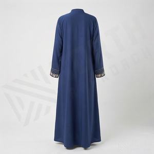 Abayas pour femmes musulmanes, robes longues décontractées personnalisées avec des paillettes imprimées, taille plus, anti-UV, respirantes, pour toutes les saisons, vente en gros - Product Image 2