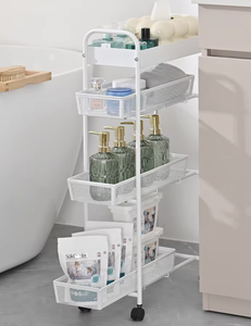 OEM/ODM Narrow Bathroom <b>Storage</b> Cart, Viet Nam - Product Image 6