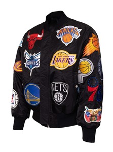 โอคลาโฮมา ซิตี้ ธันเดอร์ เอ็กซ์ คอลลาจ เสื้อแจ็คเก็ตบอมเบอร์แบบกลับด้านได้ สีสันหลากหลาย - Product Image 4