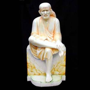 หินอ่อนสีขาวบริสุทธิ์ Sai Baba รูปปั้น - Product Image 2
